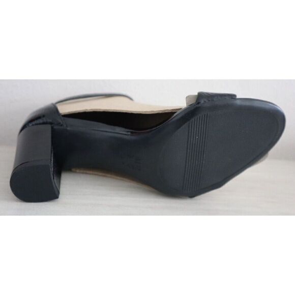 Naturalizer Women Sz 7M Black Patent Leather Vera Ankle Strap Block Heel Sandals - Picture 7 of 8